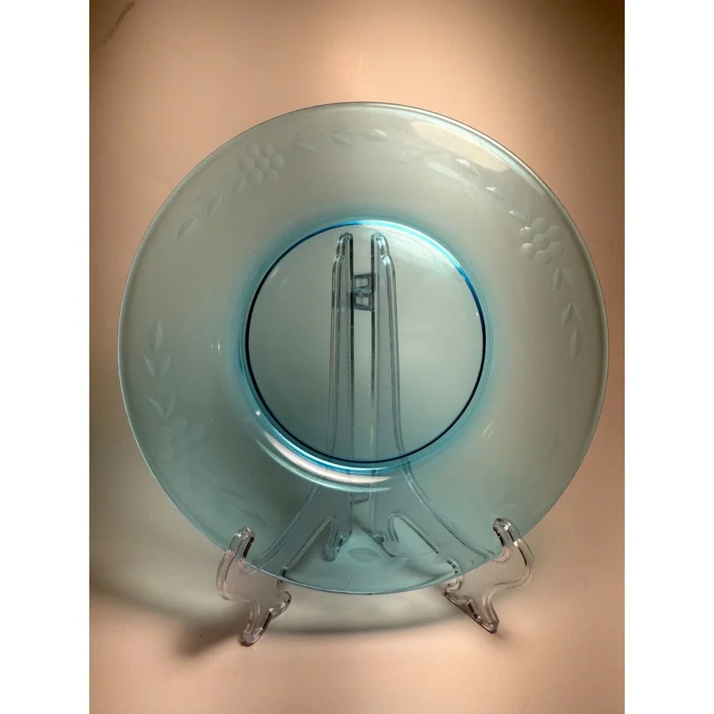 Fostoria Pioneer Electric Blue 7.25